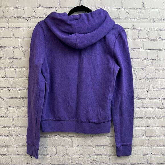 Victoria's Secret PINK Y2K Purple Logo Pullover Hoodie 2011 Soft Casual - Picture 4 of 6